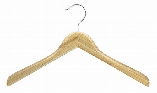17" Earth Friendly Bamboo Curved Luxury Shirt/Coat Hanger