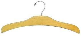 12" Elegant Natural Wooden Children's Shirt/Coat Hanger