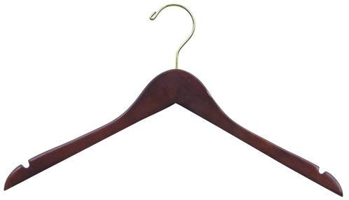 17" Space Saver Walnut Hanger