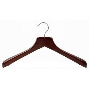 Ultimate Wide Walnut/Chrome Coat Hanger 