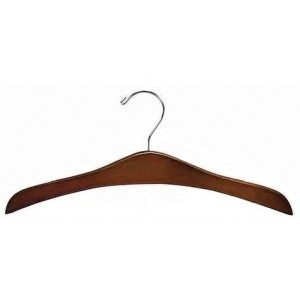 HIGH QUALITY Dark Walnut No Notch Wooden Hangers –