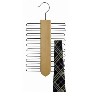 Space Saver Wooden Tie Organizer