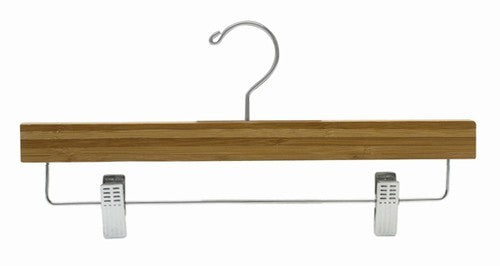 14" Earth Friendly Dark Bamboo So Secure Pant & Skirt Hanger