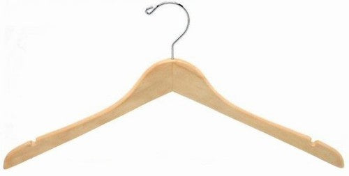 17" Classic Curved Coat or Top Hanger