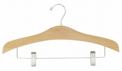 16" Space Saver Curves Outfit Hanger w/ Clips