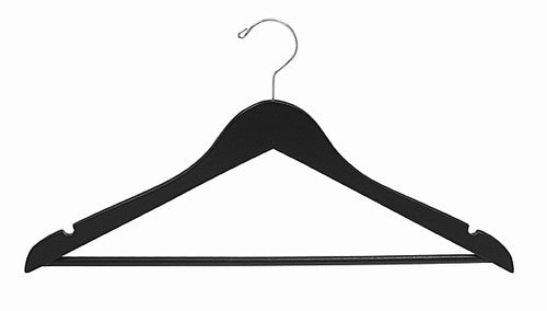 17" Space Saver Black/Chrome Suit Hanger