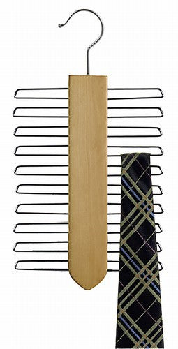 Space Saver Wooden Tie Organizer