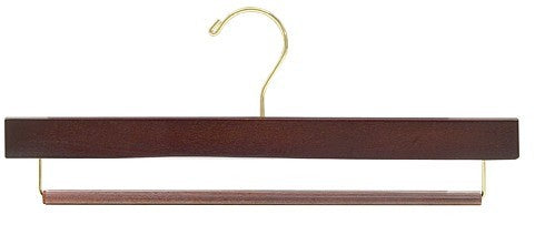 15" Slip-Defense Walnut Pants Hanger