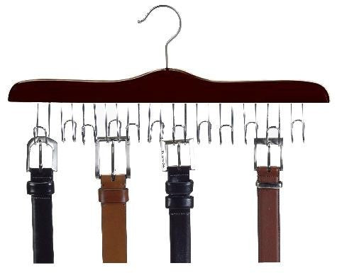 The Ultimate Walnut/Chrome Wooden Belt Hanger