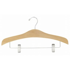16" Space Saver Curves Outfit Hanger w/ Clips