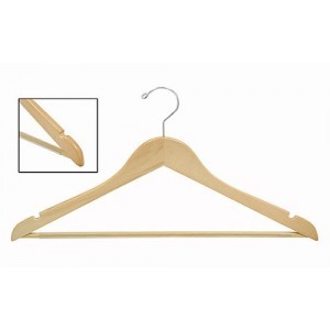 Space Saver Smart Suit Hanger w/ Vinyl Covered Pant Bar Space Saver Smart Suit Hanger w/ Vinyl Covered Pant Bar