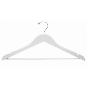 Space Saver White/Chrome Smart Suit Hanger Space Saver White/Chrome Smart Suit Hanger